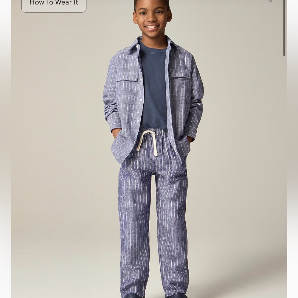 J Crew Boys Long Sleeved Button-down Shirt
